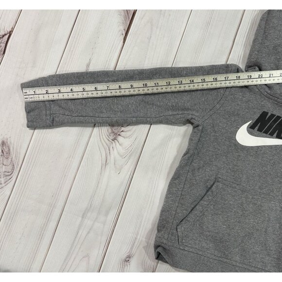 NIKE KIDS Unisex Hoodie Grey Size Small Comfy Soft Pullover - Picture 5 of 11